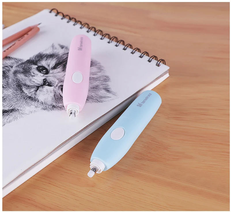 Милый Электрический ластик Kawaii эскиз механические резиновый художественный электронный карандаш ластик для детей Канцтовары Школьные принадлежности