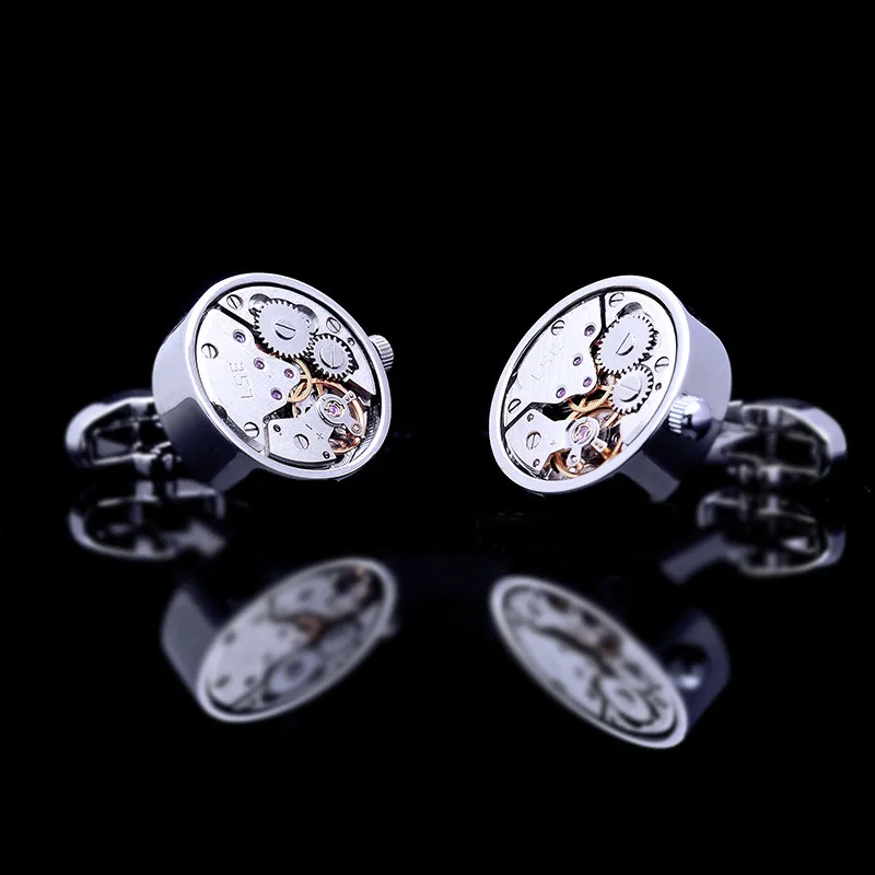 KFLK jewelry рубашка Запонки мужские бренд манжеты пуговицы серебряные часы запонка двигатель ссылки высокое качество abotoaduras ювелирные изделия