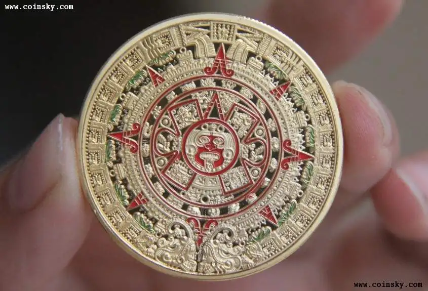 40 мм медаль ацтеков Maya сувенир мексиканская Америка | Дом и сад
