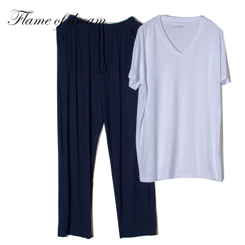 Modal material  Pijamas Hombre Nightwear Man Pijamas Hombres Pajamas Men Men Pajama Man Clothing Set d115