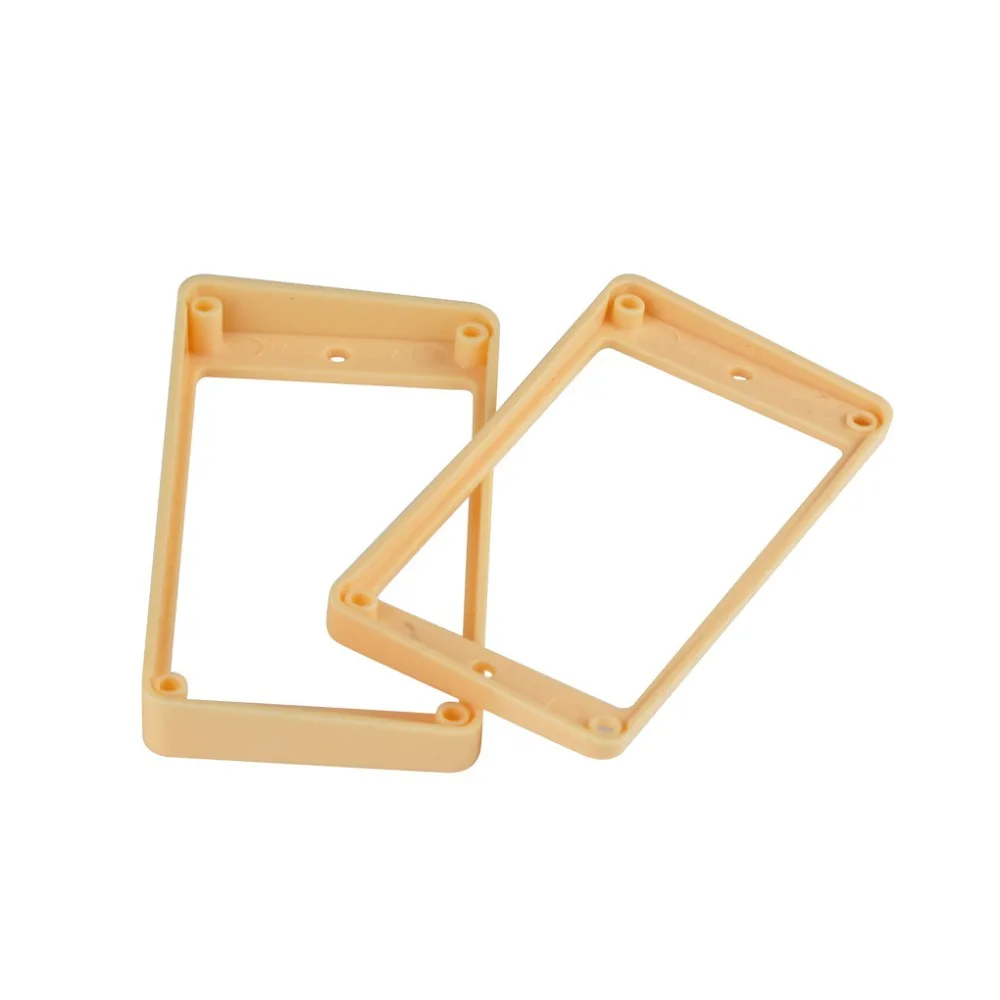 FLEOR 1Set of Guitar Neck &amp Bridge Humbucker Pickup Frame Curved Mounting Rings For LP Style Electric Cream/Black Choose - купить по