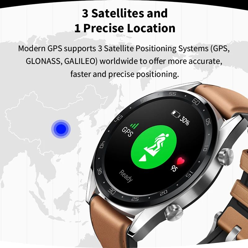 Huawei часы GT спорта | классический gps Smartwatch w/1 39 &quotAMOLED Экран 2 недели Срок службы