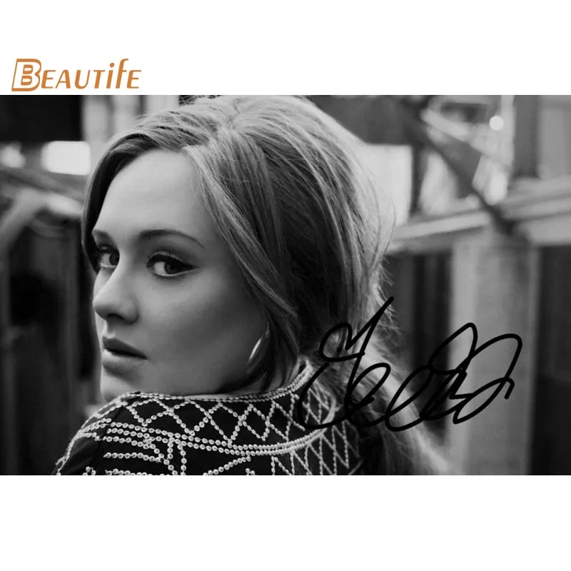 Индивидуальный плакат Adele украшение для дома модный настенный из шелковой ткани