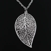new fashion leaf pendants round cross chain short long mens womens silver color necklace jewelry gift