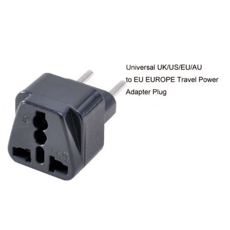 2 контактный Универсальный адаптер питания для Великобритании/США/ЕС/Австралии в