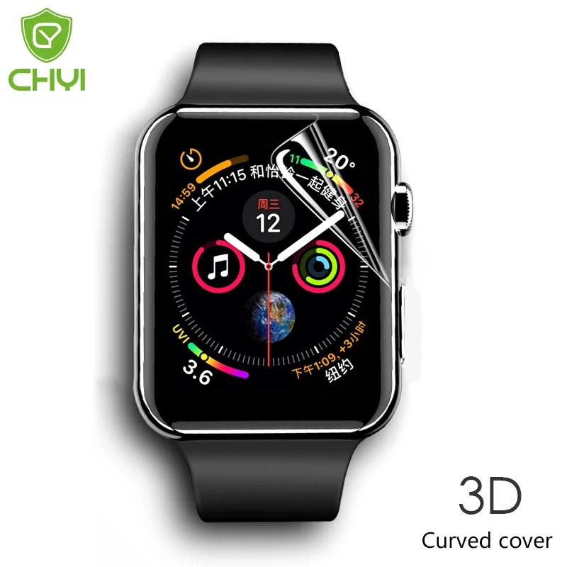 Защита экрана для Apple watch 44 40 38 42 мм iwatch 2 3 4 5 изогнутая Гидрогелевая пленка
