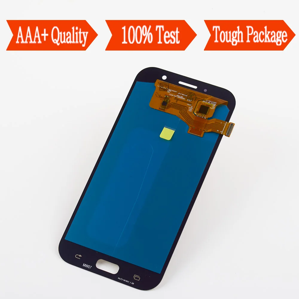 AMOLED для Samsung A7 2017 A720 LCD A720F A720M A720Y сенсорный экран дигитайзер сенсор + ЖК дисплей