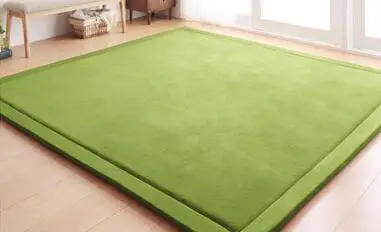 light green 20 мм Т Синель ковер коралловый флис коврик 120*200*2 см татами чайный столик вручную ковер для спальни Прямоугольный Коврик для гостиной - Цвет: light green