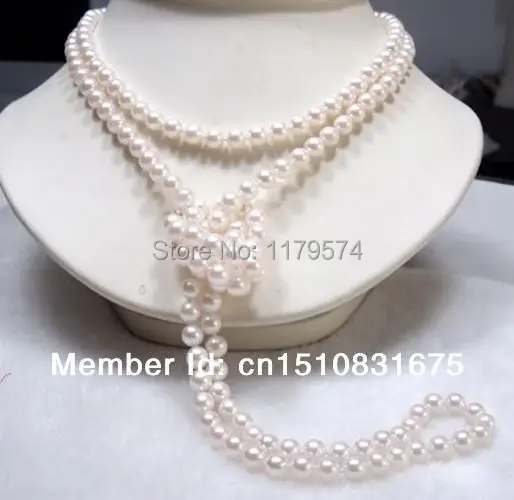 Женское Ожерелье из натурального пресноводного жемчуга 7 8 мм|designer jewelry|fashion