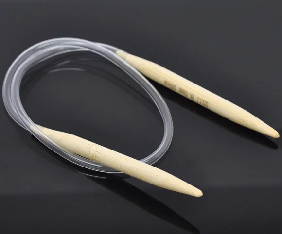 Doreenbeads 1 пара Bamboo 50 см круговой Вязание иглы(США Размер 11/8.0 мм) новинка