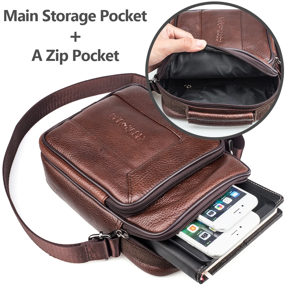 SPAHER мужской рюкзак из натуральной кожи мужская сумка через плечо мессенджер