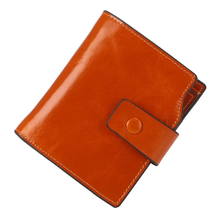 light brown Itslife женские кошельки из натуральной кожи, RFID Блокировка, дизайн, высокое качество, модный женский кошелек, держатель для карт, короткий клатч - Цвет: light brown