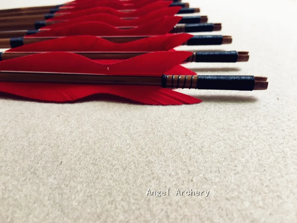 Хорошее качество стрельбы из лука бамбуковые стрелы для охоты ручной работы