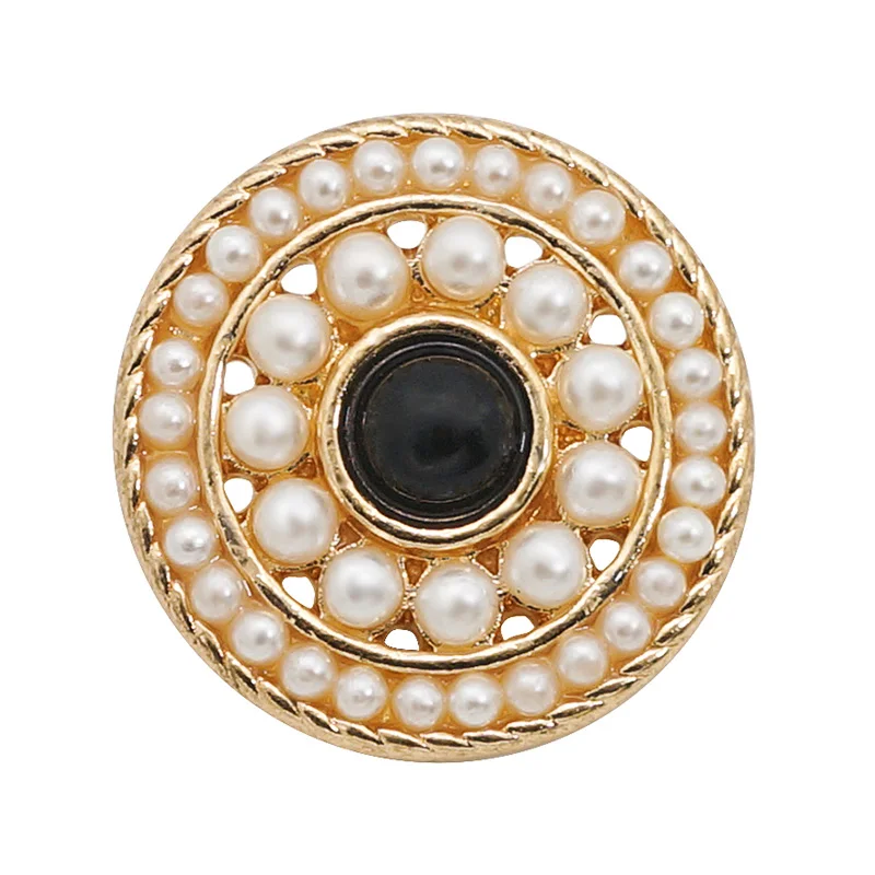 KZ3303 New Fashion Beauty Golden Round Beads 22mm snap buttons fit 18mm jewelry wholesale | Украшения и аксессуары