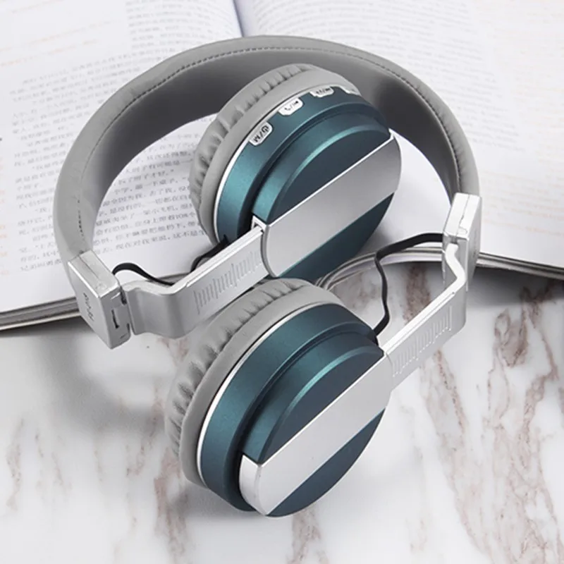 Bluetooth 4,2 с FM SD картой читаемые музыкальные беспроводные наушники складные стильные наушники