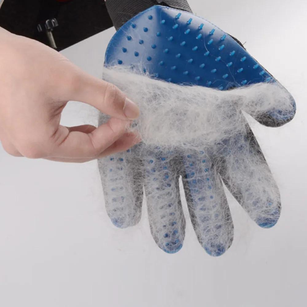 1 шт. Pet Уход за лошадьми мягкая перчатка Deshedding расческа для кошки или собаки ухода