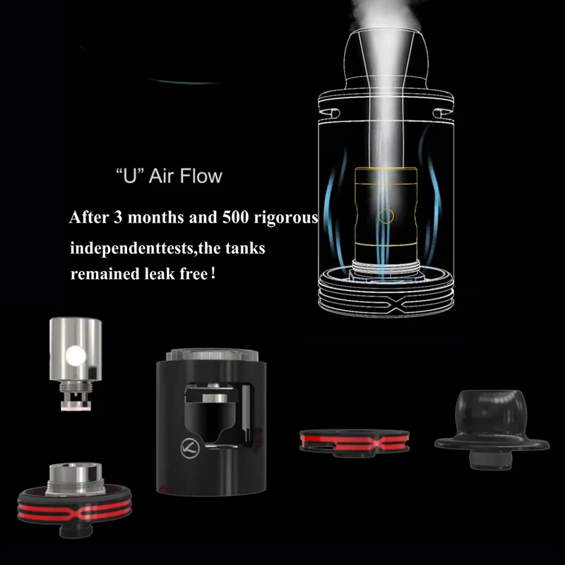 KangerTech бак жидкостью атомайзер AKD 4 мл (атомайзер) SSOCC SS 0 2 Ом катушки для Kanger и