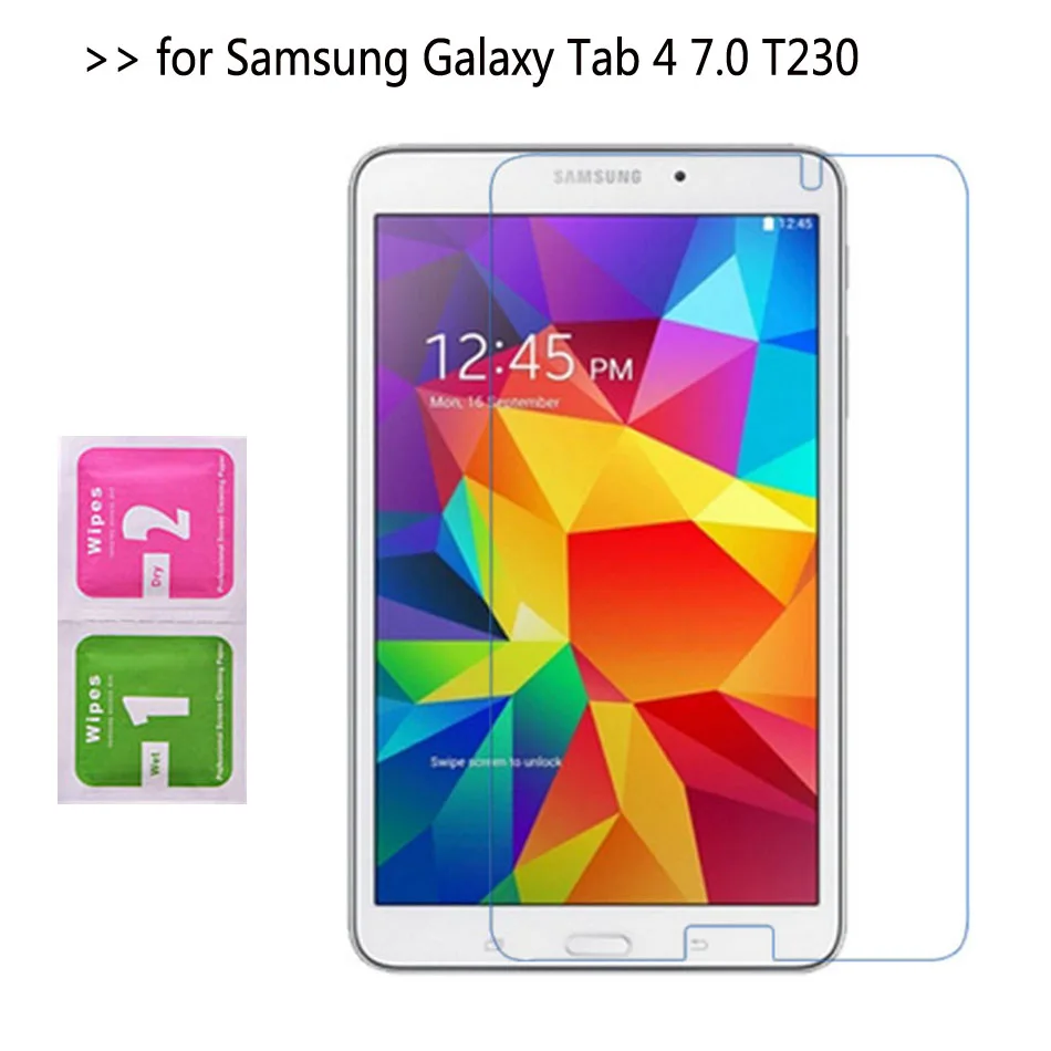 2 шт. защитные пленки для Samsung Galaxy Tab 4 7 дюймов | Мобильные телефоны и аксессуары