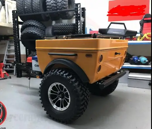 2-х колесный тракторный прицеп для Cross PG4S JKMAX ACE-1 hRAXXAS TRX4 AXIAL SCX10 RC4DW D90 D110 TF2 TAmiya CC01 CR01