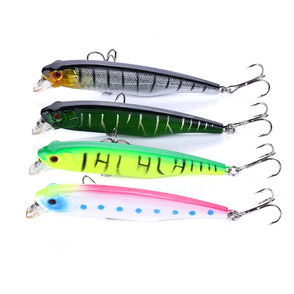 4 шт. hengjia приманка в виде мухи рыболовные образцы снасти minnow 10 5 см 15 г # крючки для