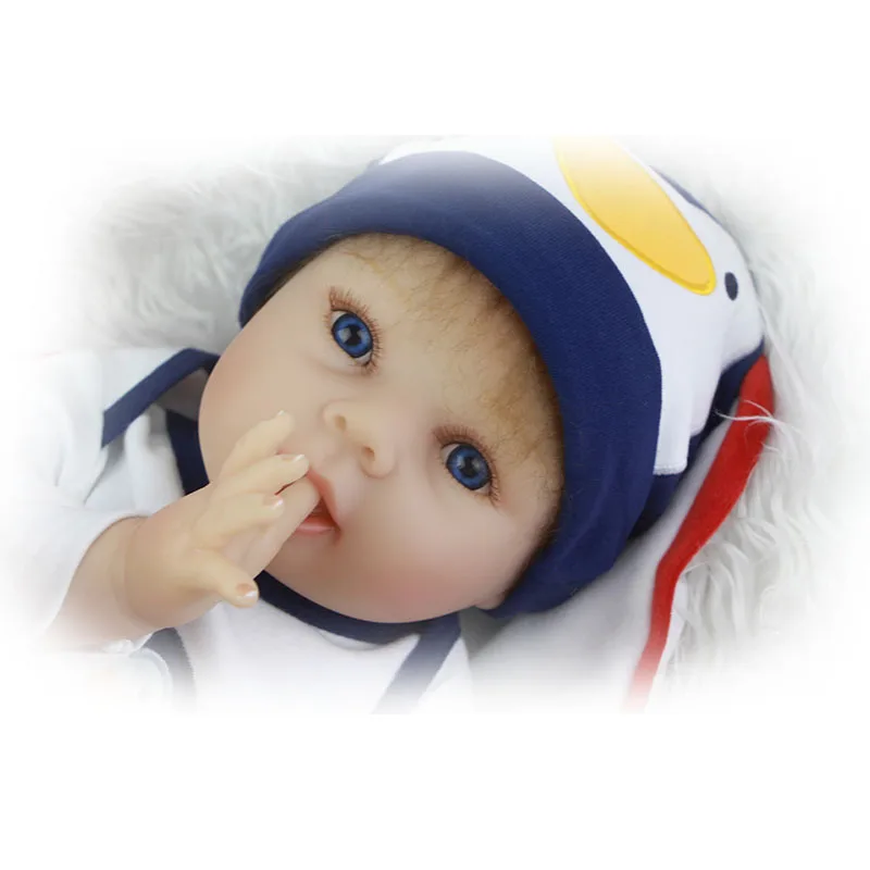 Реалистичные мягкие силиконовые куклы Новорожденные 22 дюйма с большим ртом