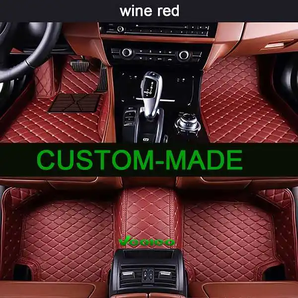 Veeleo 6 видов цветов автомобильные кожаные Коврики для Toyota Alphard/Vellfire H20W 7 мест 2008 2014