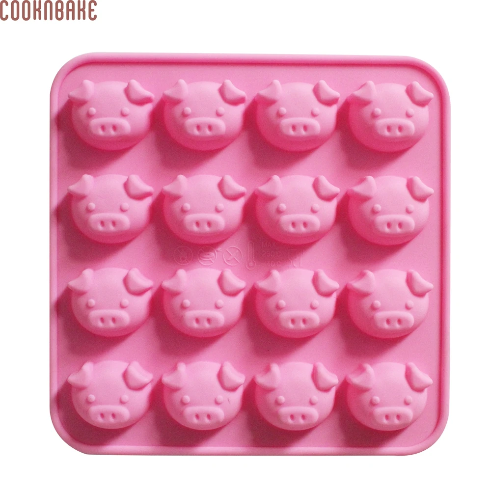 COOKNBAKE DIY Silicone Cake Mold Cute Pig Head Shape Chocolate Piggy Soap CDSM-029 | Дом и сад