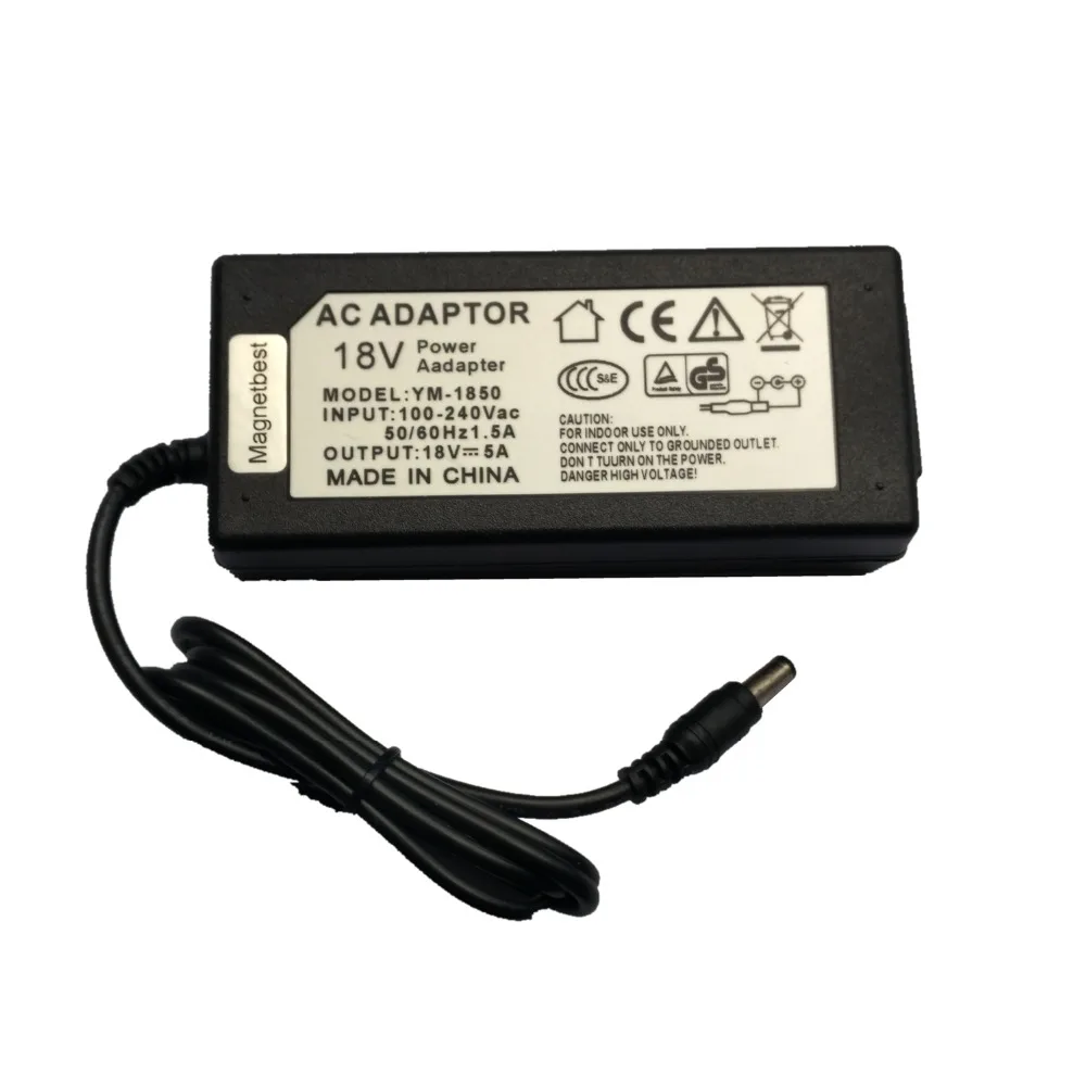 18V5A 90 Вт AC DC адаптер зарядное устройство для 5050 3528 Светодиодный светильник CCTV 18 в 5A