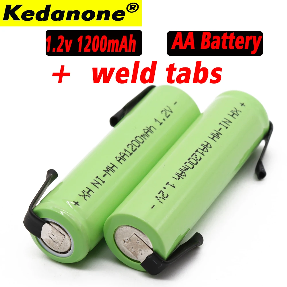 1 2 в AA Аккумуляторная батарея 1200 mah 2A Ni MH nimh сотовый пакет с вкладками шпильки для