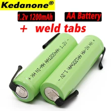 1 2 в AA Аккумуляторная батарея 1200 mah 2A Ni MH nimh сотовый пакет с