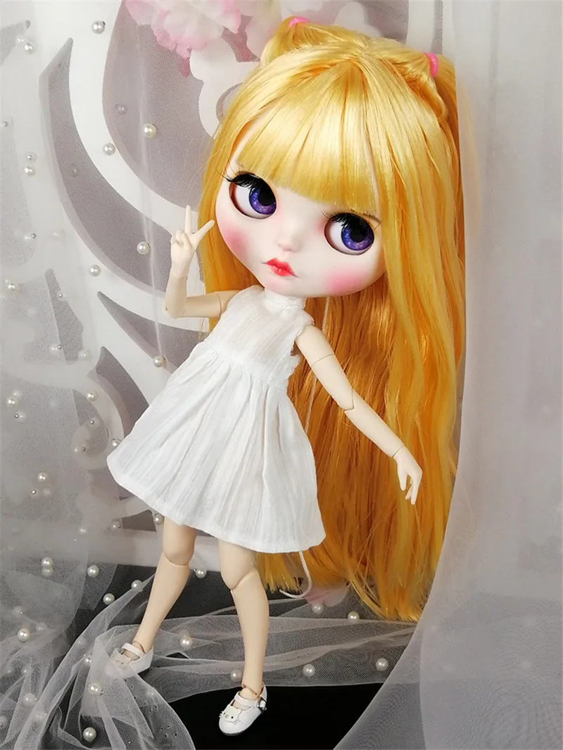 Милая и милая кукла BJD с волосами и одеждой 1/6 30 см Blyth девушка тело шарнир Кукла с макияж Горячая подарок на день рождения для девочек