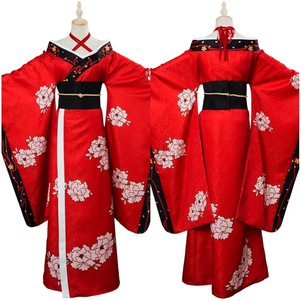 Fate Grand Order Косплей Tomoe Gozen кимоно костюм наряд длинное платье Хэллоуин