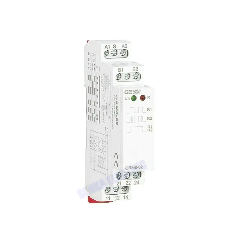 Din-рейка 3 фазы SPDT 16A AC 230 в DC 12 В 24 В имплиз реле электронный Шаг Реле памяти Блокировка реле GRM8