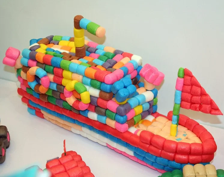 400 шт. крахмал Miou детские строительные блоки Волшебная Кукуруза Пластилин детали