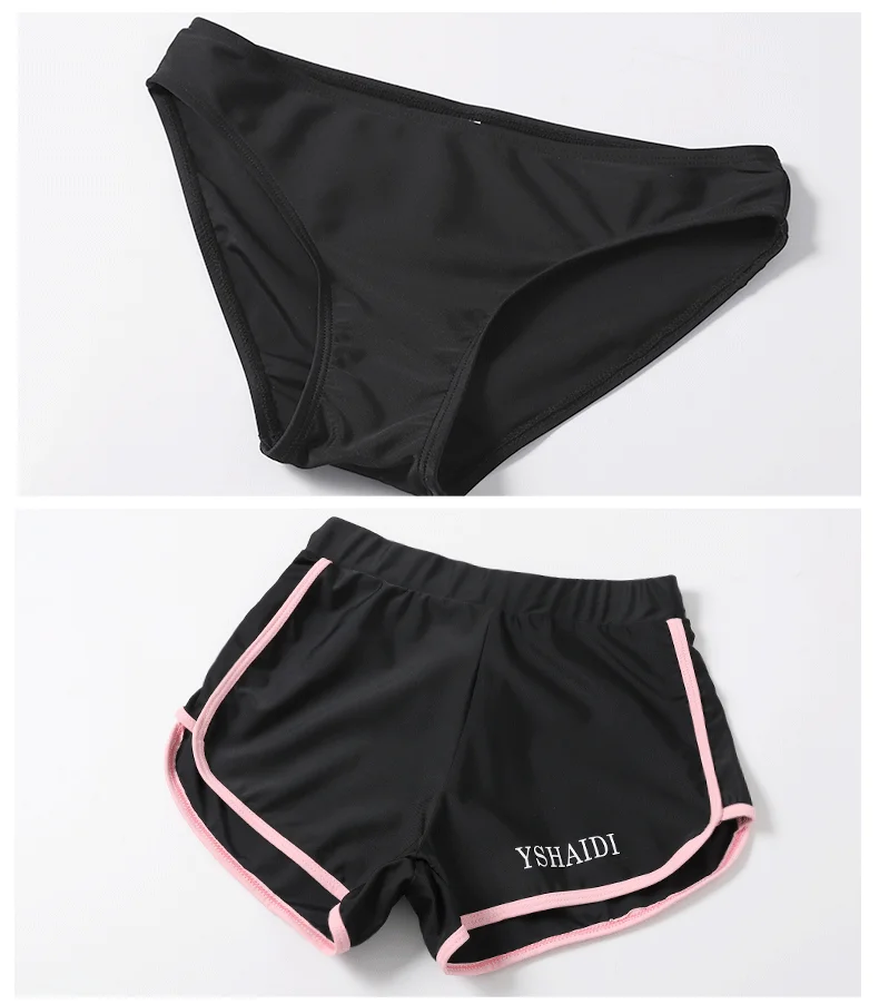Swimwear Women's Swim Fitness Rush Guard Outdoor Sports Swimming Diving Surfing 5-Piece Set Long Sleeve Leggings Shorts Bikini