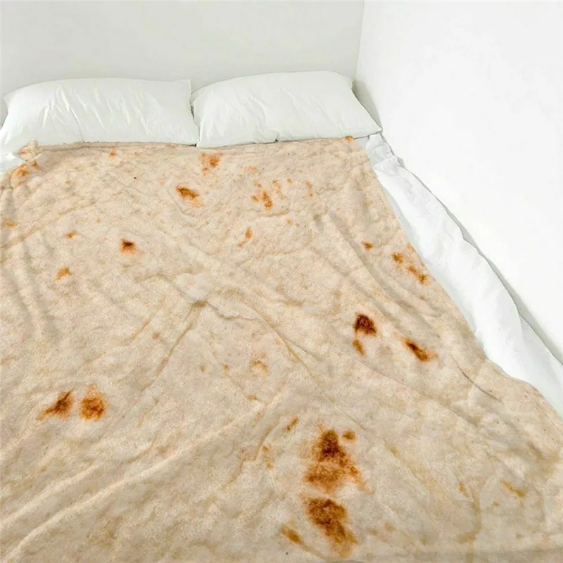 Одеяло Burrito с текстурой тортилии мягкое Флисовое одеяло очень UK|Одеяла| |