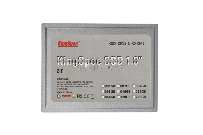 L Kingspec 1.8 ''ZIF SSD Флэш-ssd 16 ГБ ATA IDE ZIF2 Solid State Disk Для Dell Mini12 D420 D430 XT HTC 9500 macbook air |