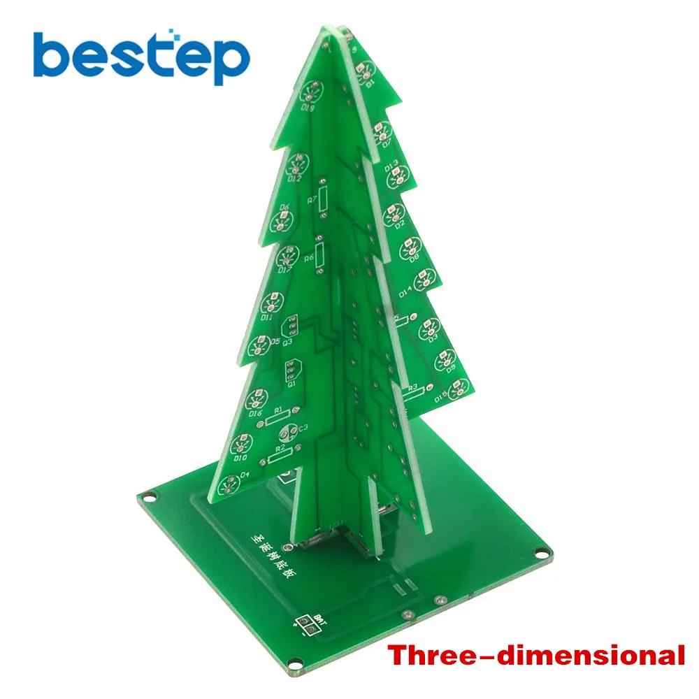 Трехмерная трехмерная светодиодная Рождественская елка набор сделай сам