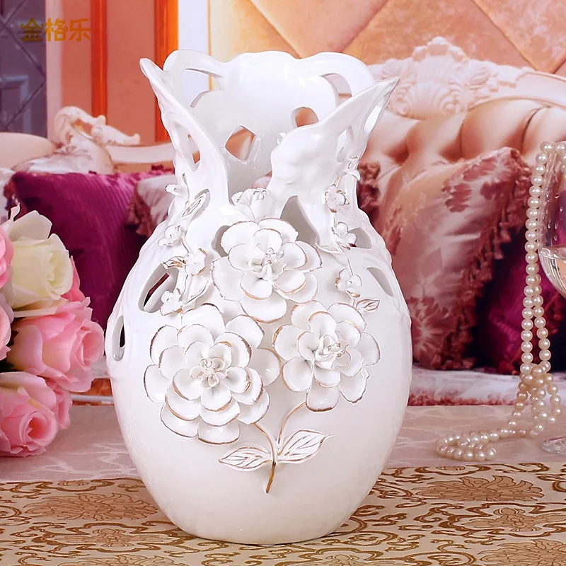 

Large ceramic vase living room European-style TV cabinet ornaments home decorations wedding celebration gift new home gift