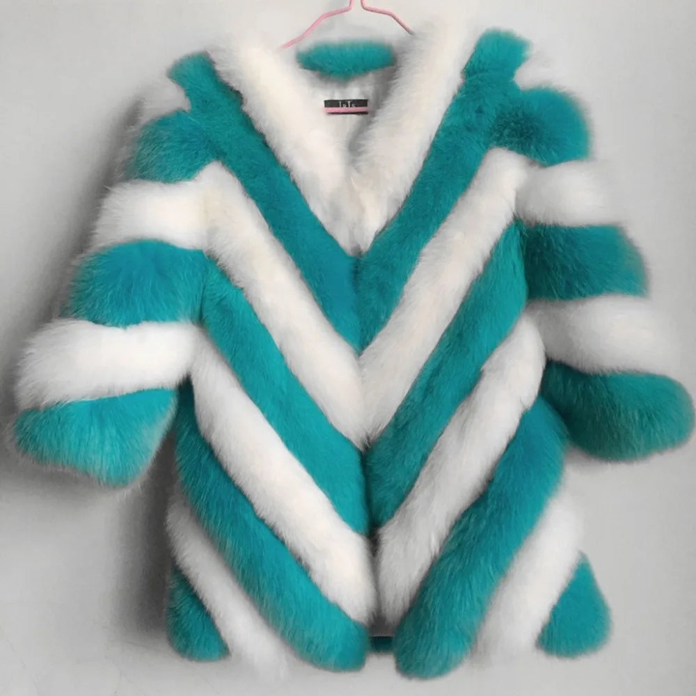 2019 натуральное пальто из лисьего меха жилет женская красивая теплая куртка.