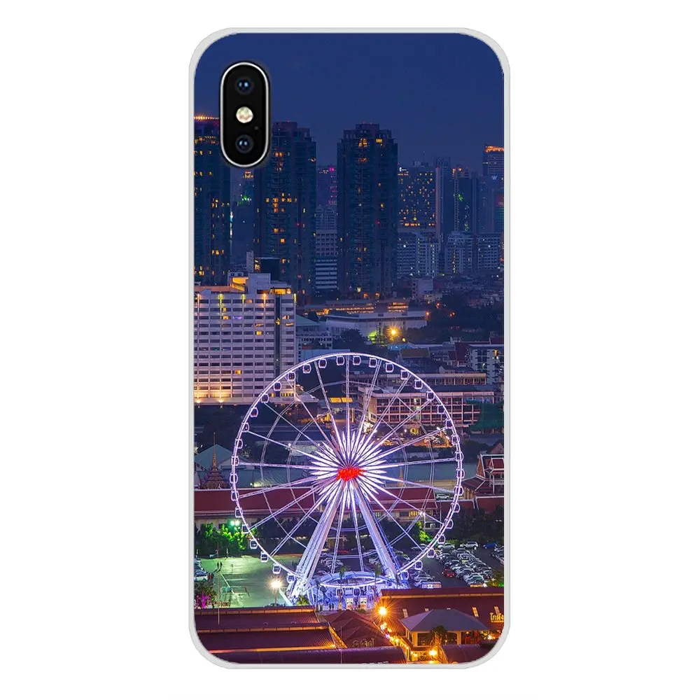 Пейзаж железная дорога колесо обозрения аксессуары телефон оболочки чехлы для