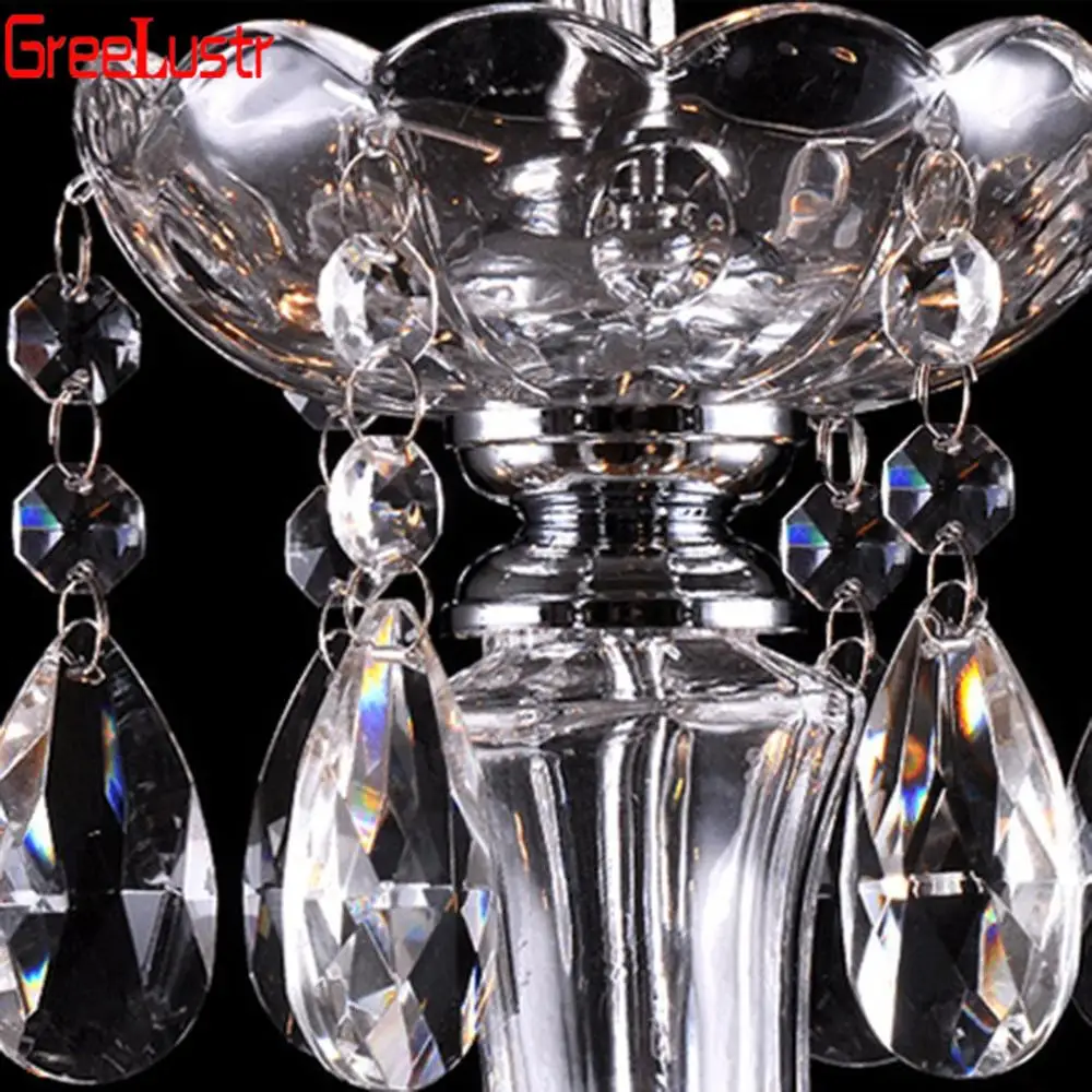 Дешевая хрустальная люстра светильник светильники из хрусталя E14 ветительные