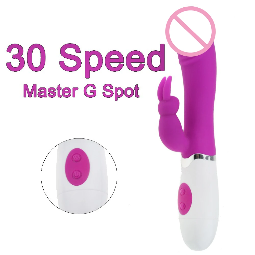 30 скоростей фаллоимитатор вибраторы кролика для женщин сексуальные игрушки