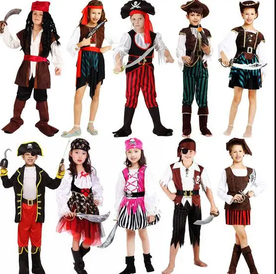 2017 Хэллоуин Рождество Пиратская Вечеринка косплей костюм дети взрослые одежда