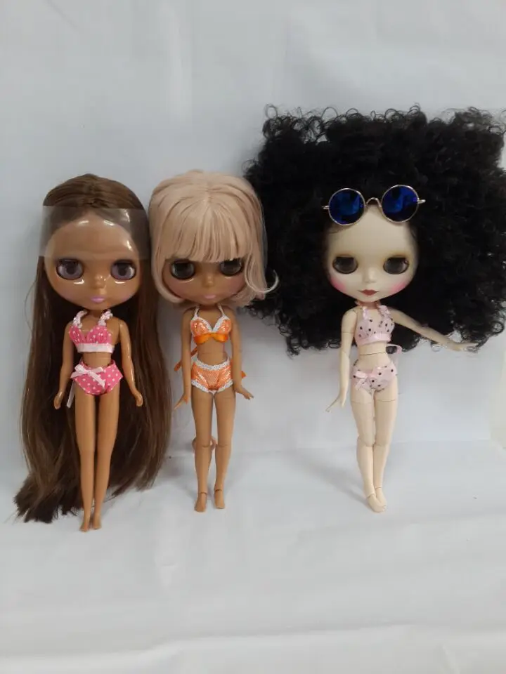 Бесплатная доставка купальники для кукол Blyth шарнирная кукла ледяная 1/6 | Игрушки