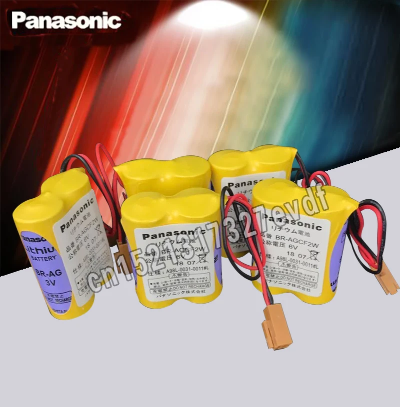 Panasonic оригинальные 5 шт./лот BR AGCF2W литиевые 6V 2200mAh plc батарейки с коричневыми