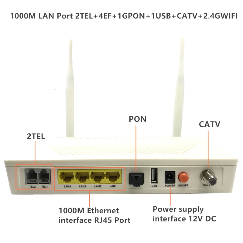 Регулятор модуляции волокна WIFI GPON/2 5G FTTO Light Cat регулятор один 1000 м LAN порт 2TEL + 4EF 1GPON