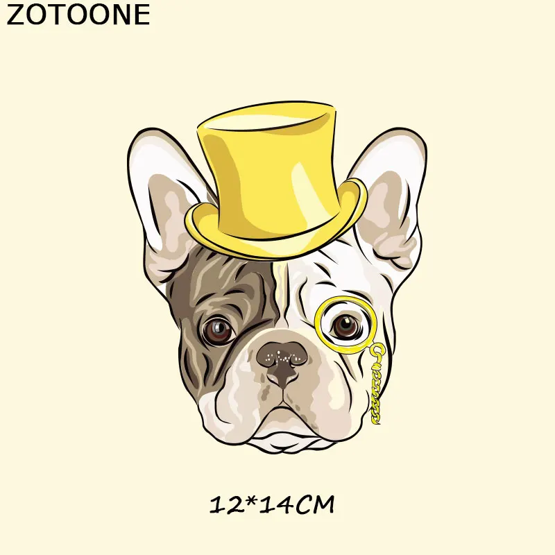 ZOTOONE г-н нашивки в форме собак для одежды сумки переноса утюгом принт на футболке