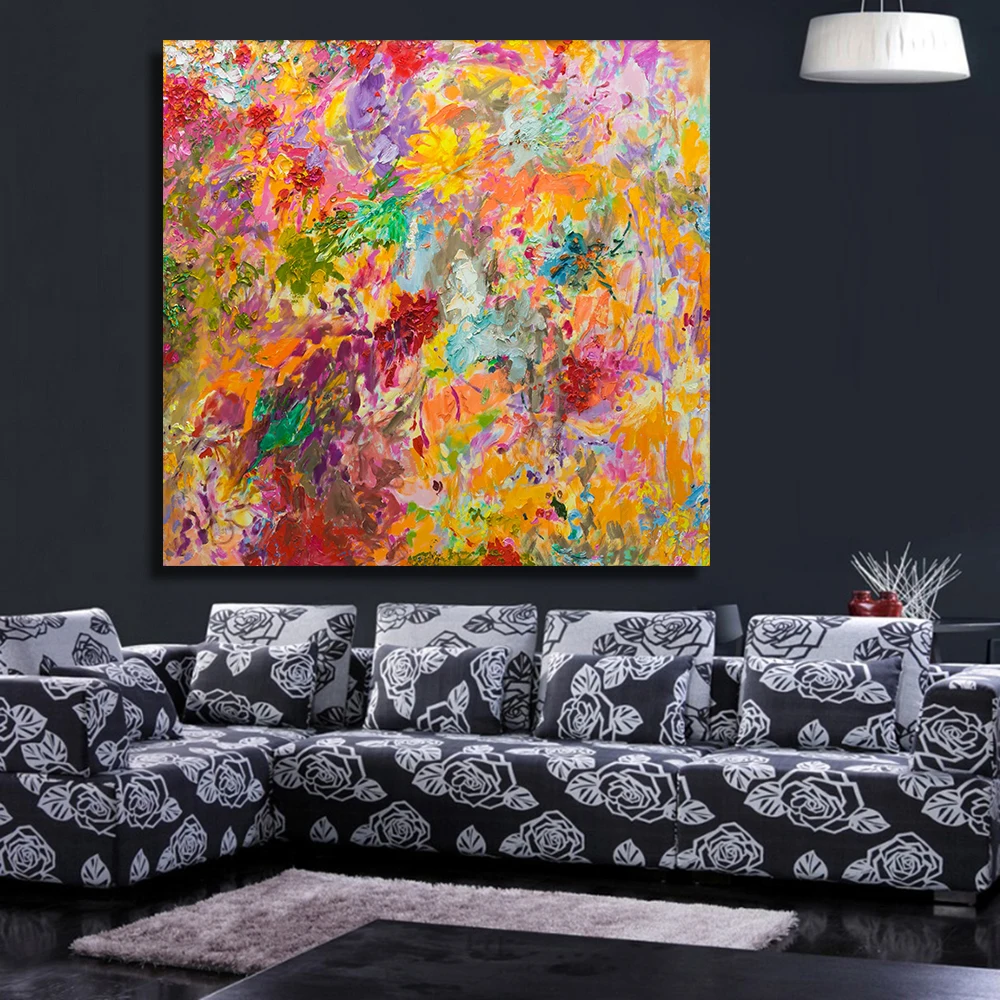 Hummingbirds in Flowers Oil Painting Canvas art Wall Pictures for Living Room posters and paintings Pop Art Dropshipping | Дом и сад