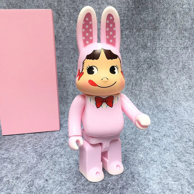 Виниловая кукла 400% Bearbrick Be @ rbric розовый кролик молочная пека коллекционная